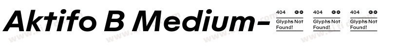 Aktifo B Medium字体转换